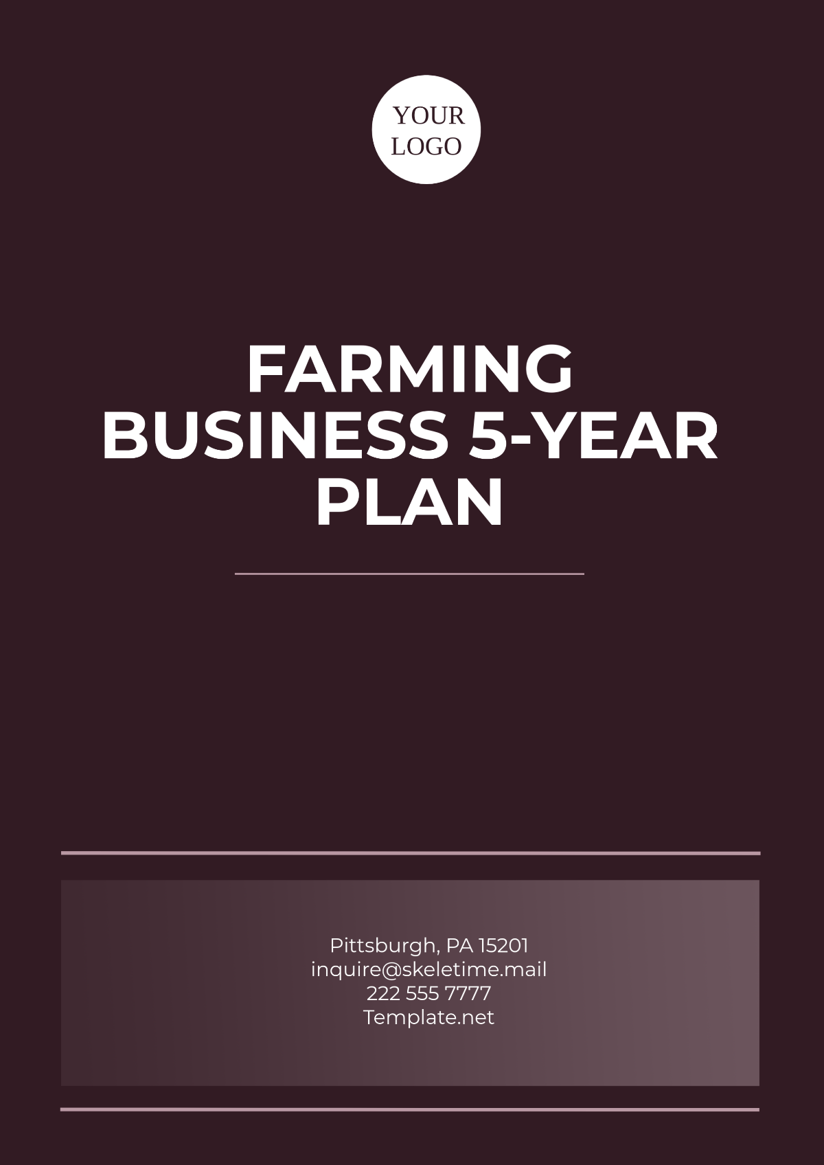 Farming Business 5-Year Plan Template - Edit Online & Download