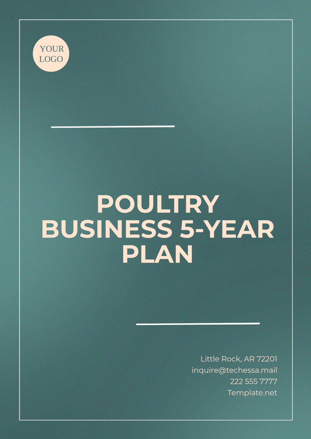 Poultry Business 5-Year Plan Template - Edit Online & Download