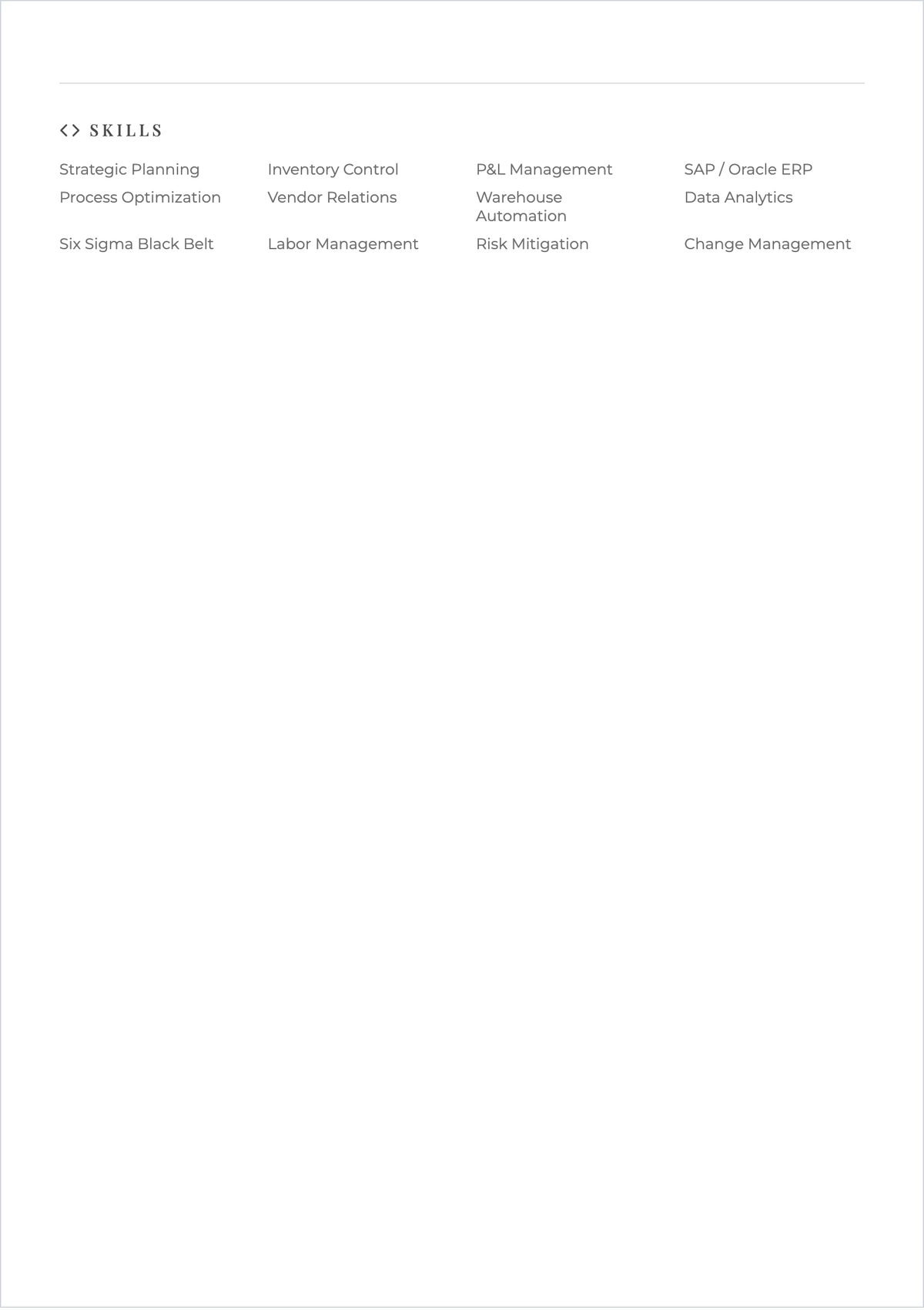 Free Operations Manager ATS Resume Template, AI Resume Builder