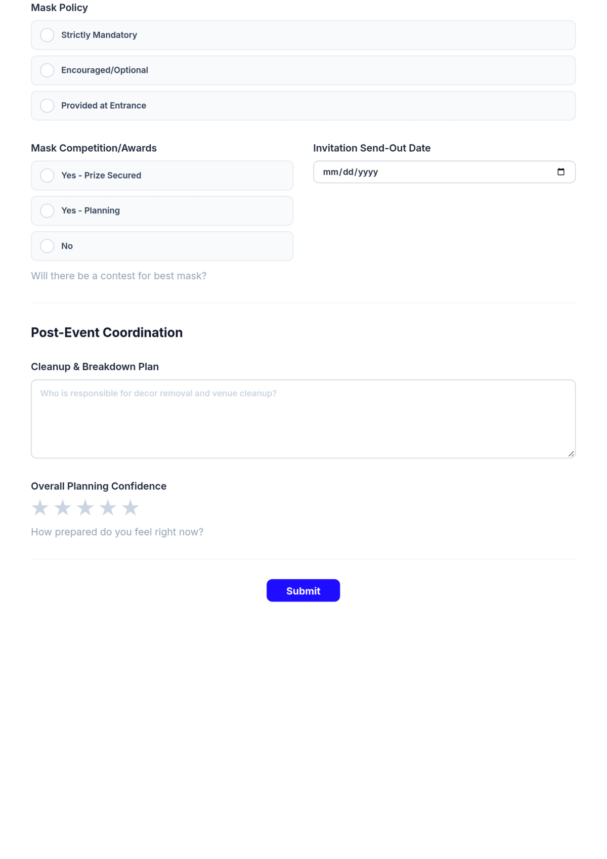 Free Masquerade Ball Checklist Template & AI Maker Free Masquerade Ball Checklist Template & AI Maker