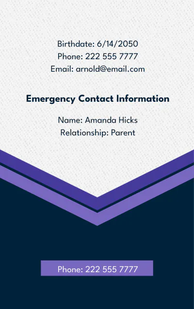 Free Editable Student ID Card Template to Edit Online