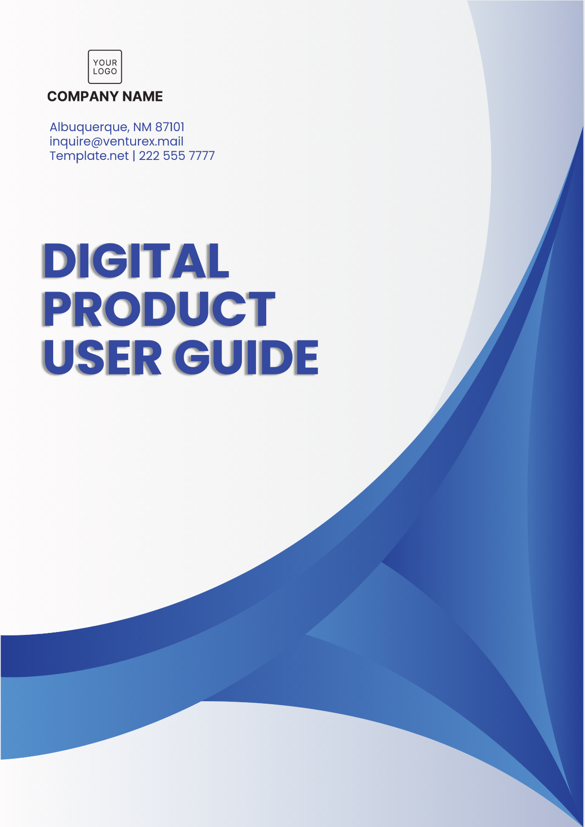 Digital Product User Guide Template