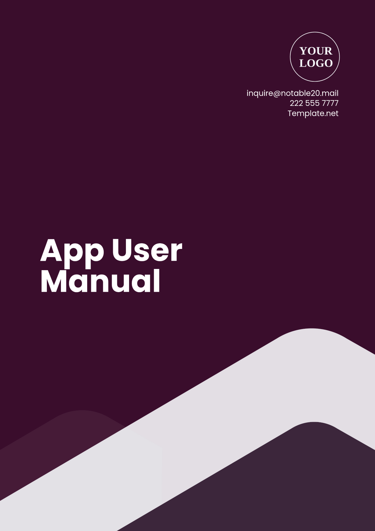 App User Manual Template