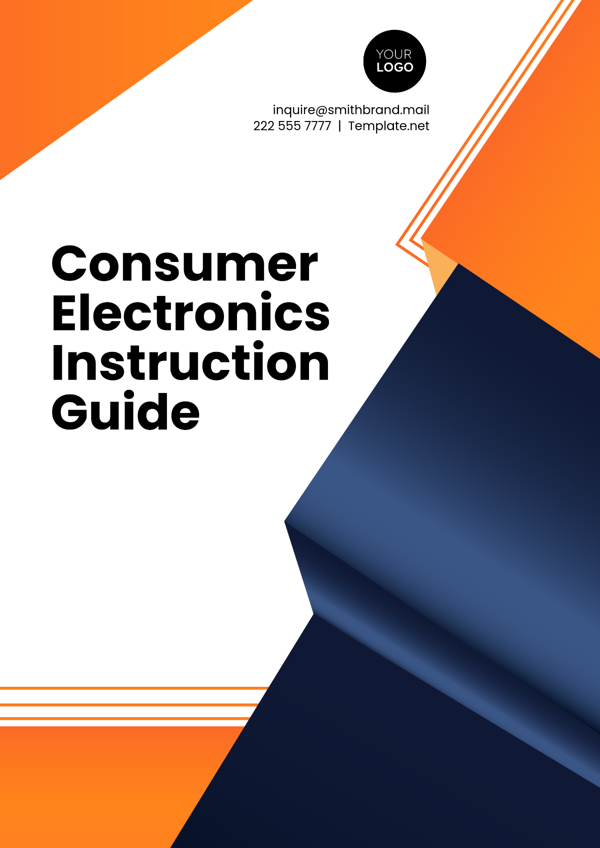 Consumer Electronics Instruction Guide Template - Edit Online & Download