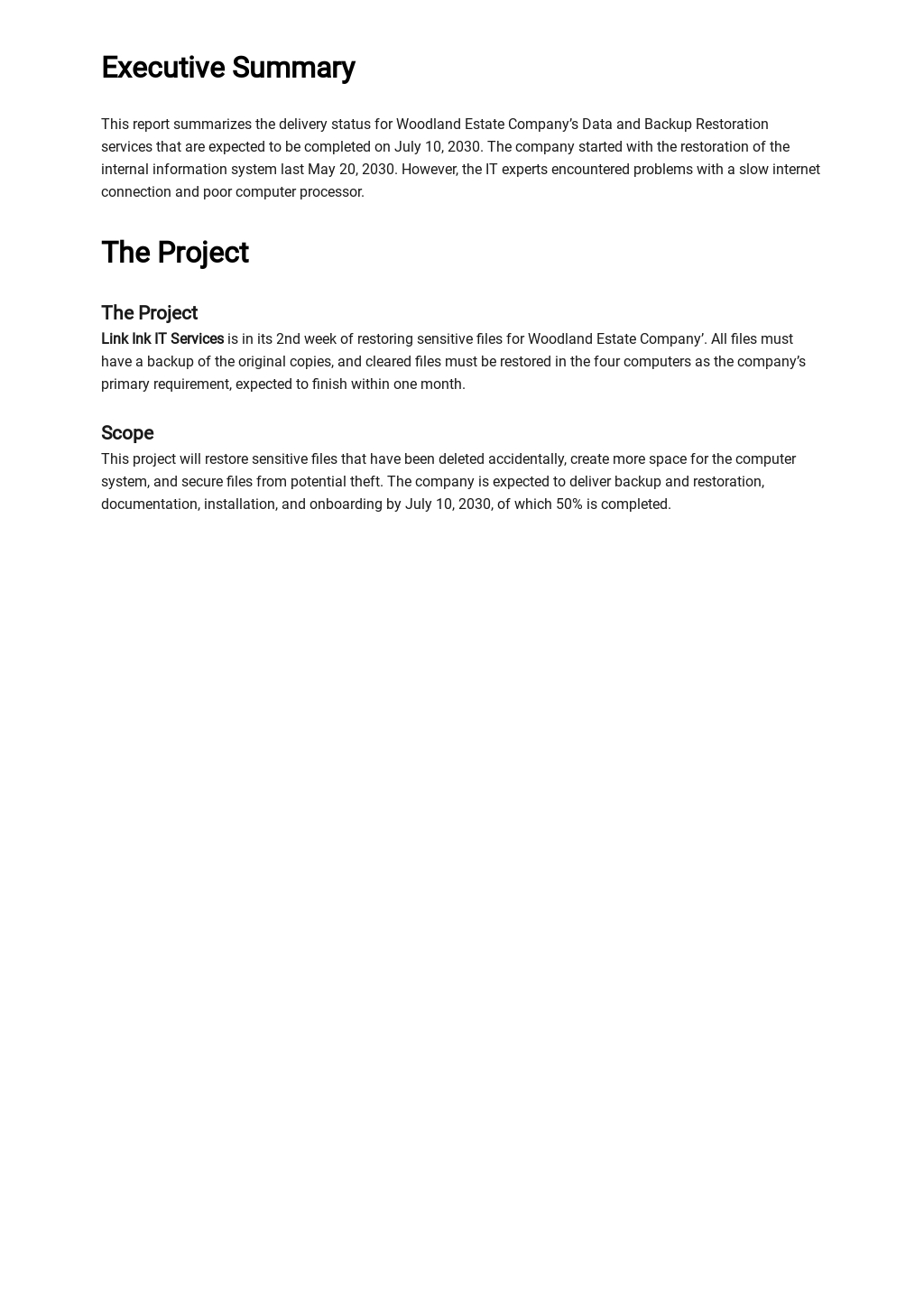 Types of customer service reports image