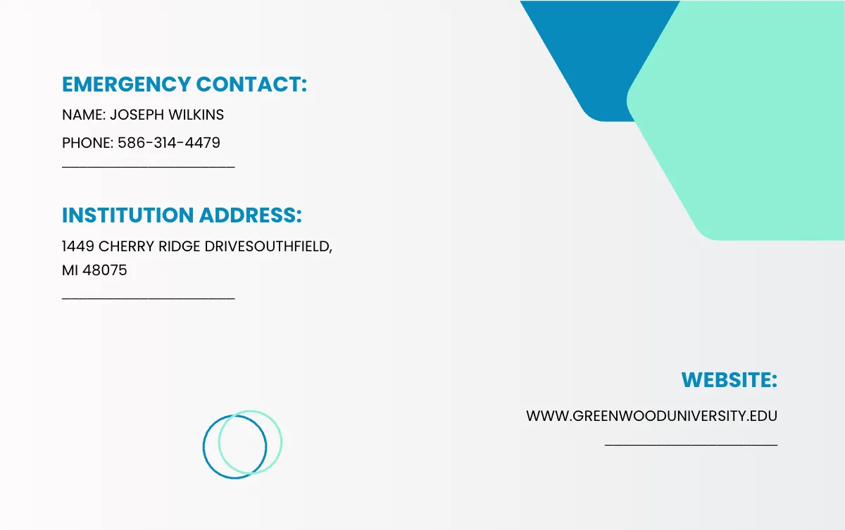 Free Horizontal Student ID Card Template to Edit Online