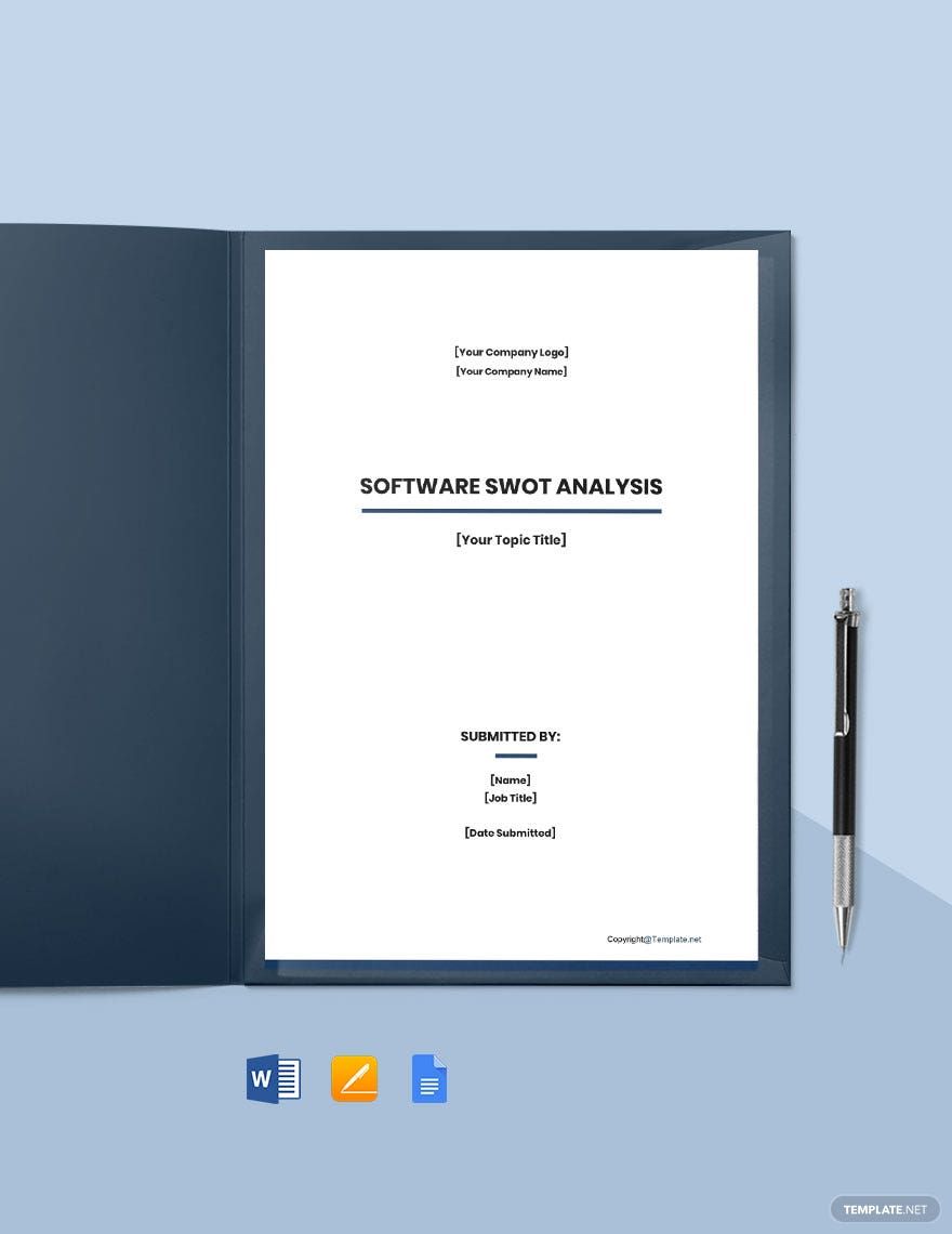 Printable Software Swot Analysis Template
