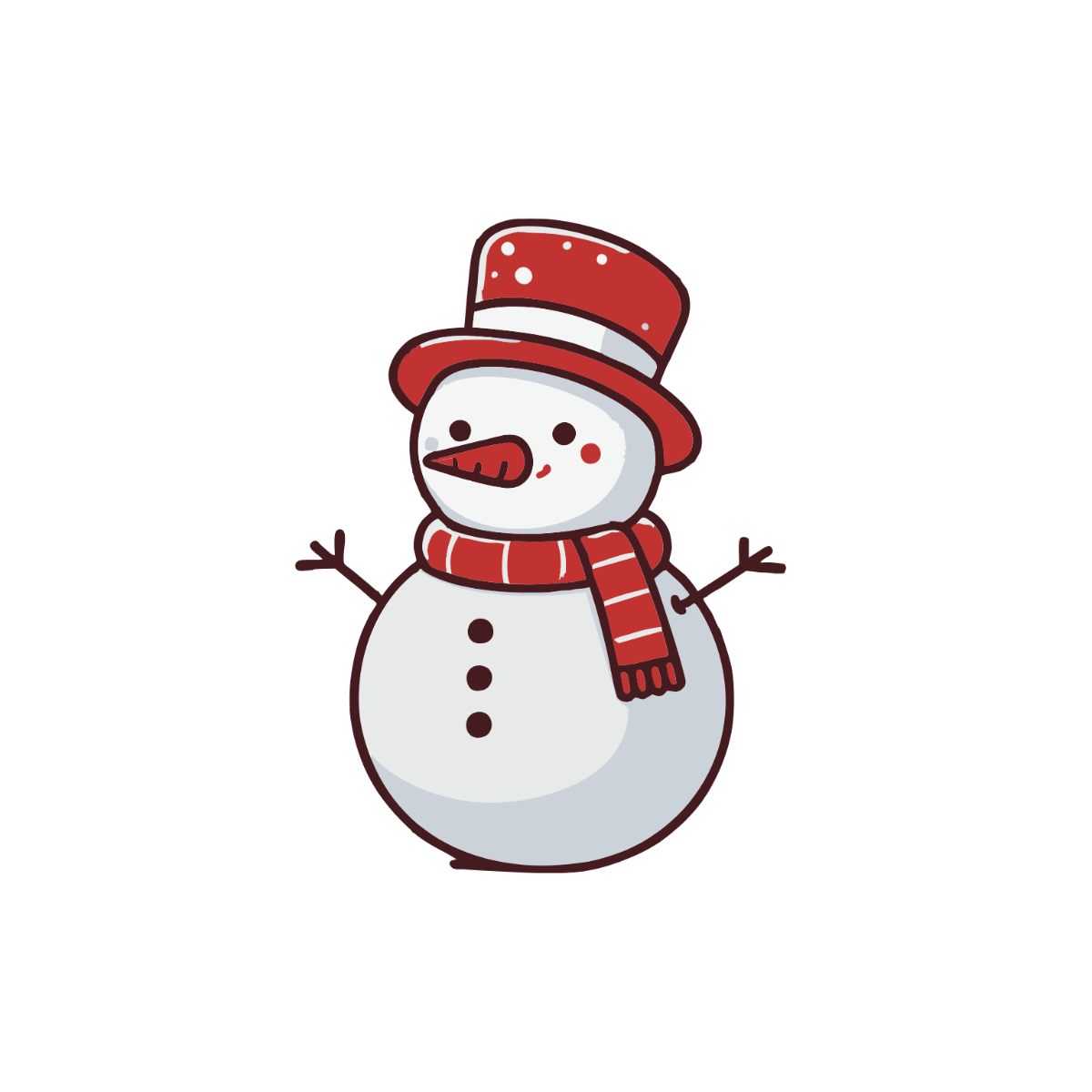 Transparent Snowman Clipart