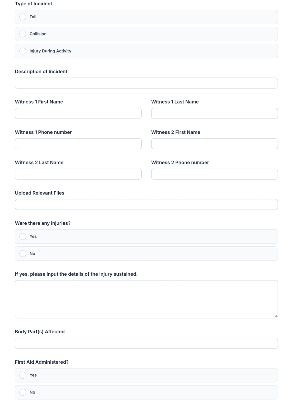 Free Child Accident Report Form Template & AI Maker