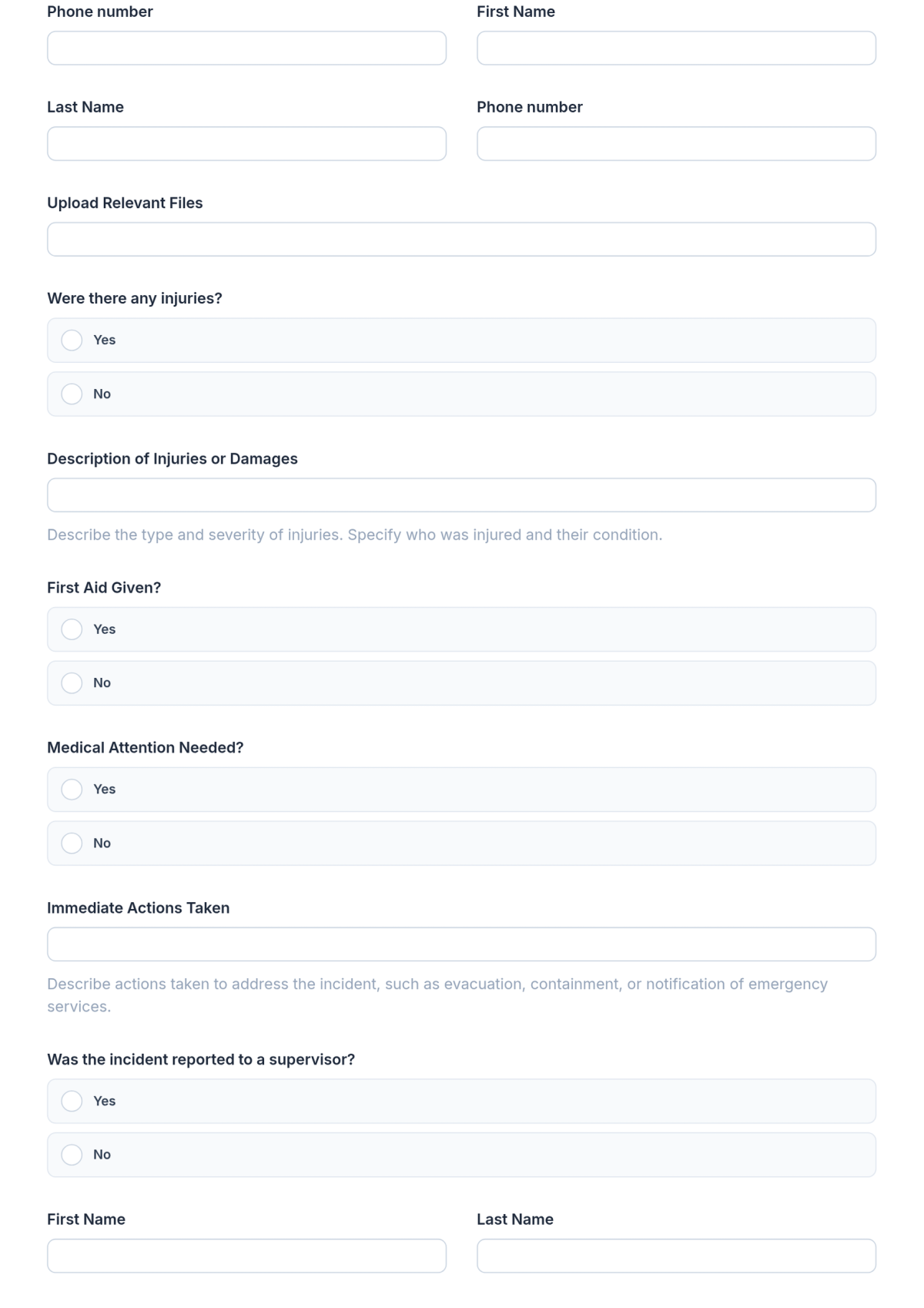 Free Mining Accident Report Form Template & AI Maker