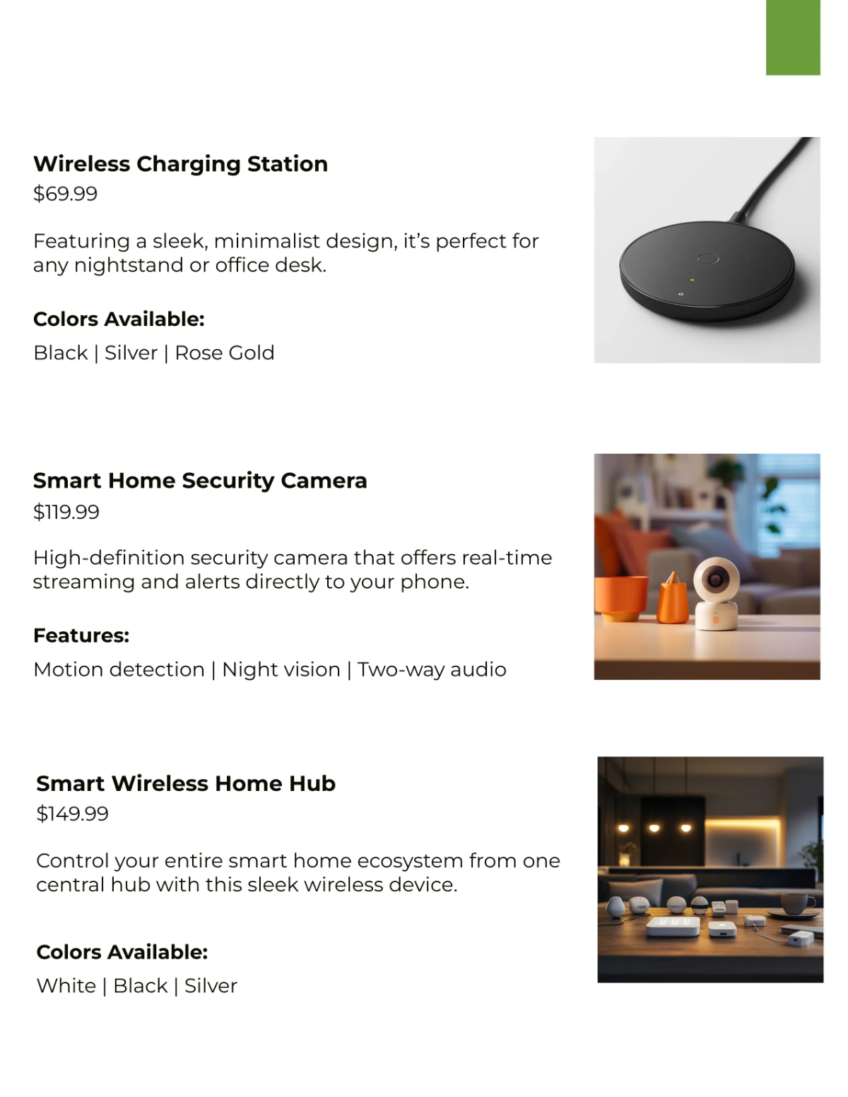 Free Online Store Product Catalog Template to Edit Online