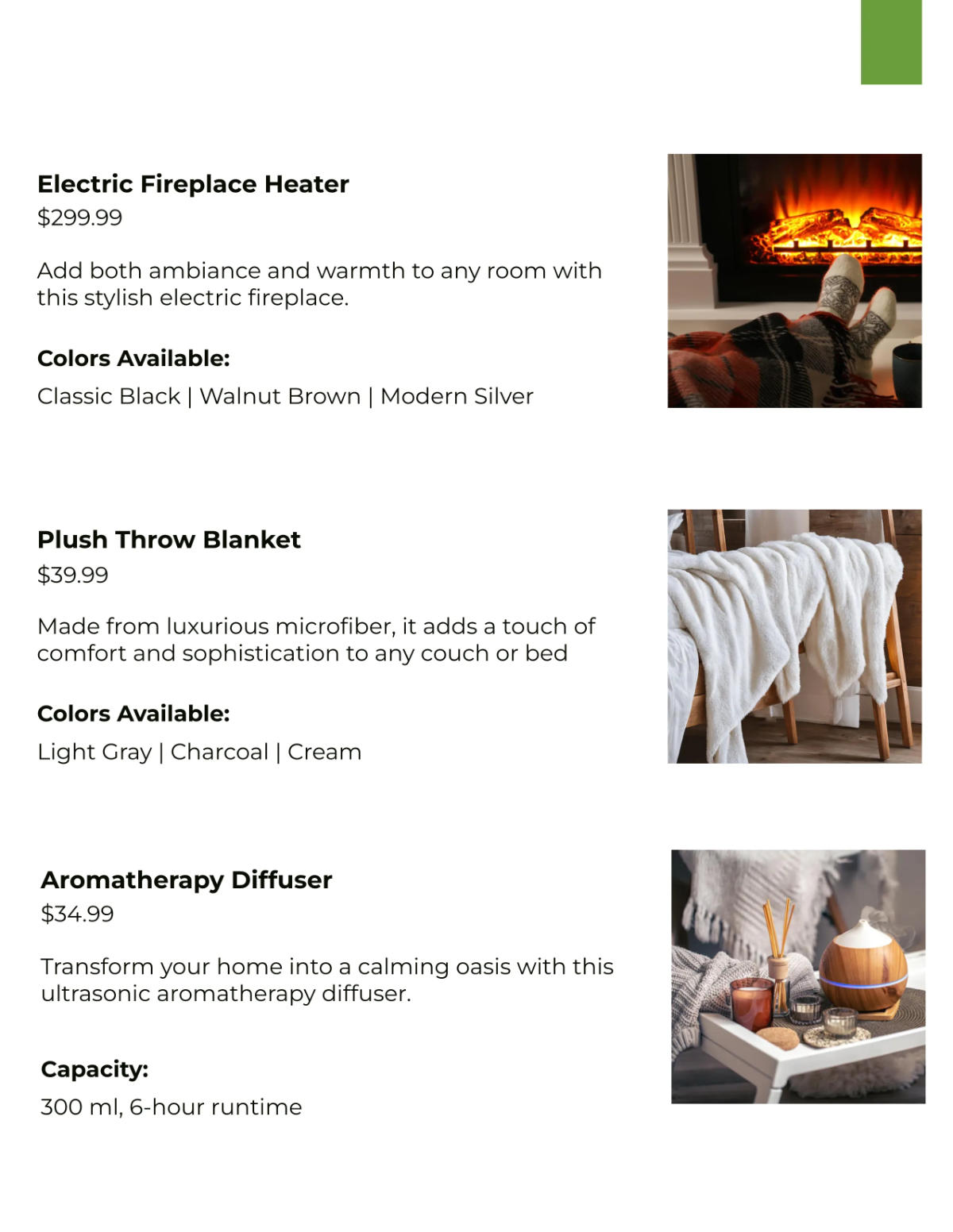 Free Online Store Product Catalog Template to Edit Online