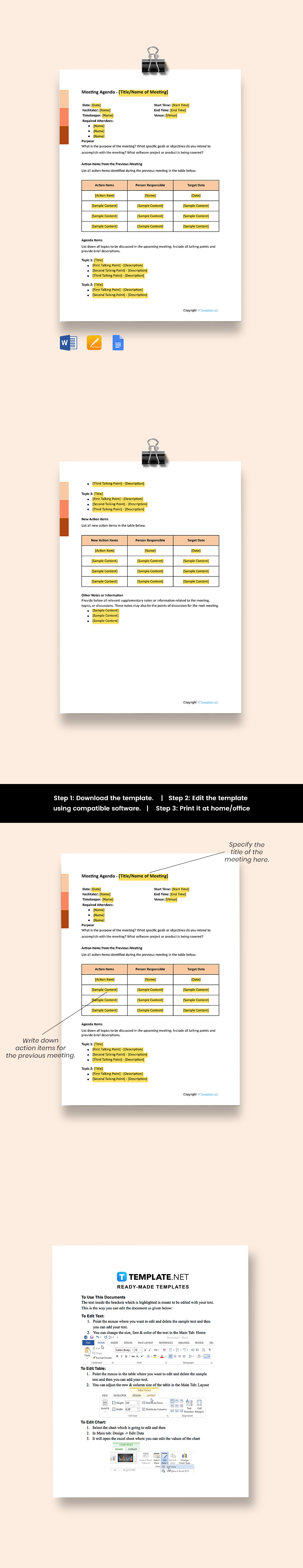 Software Meeting Agenda Template Software Meeting Agenda Template