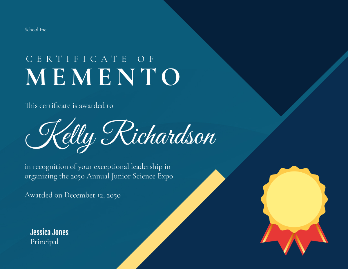 Free Memento Certificate Background Template - Edit Online & Download