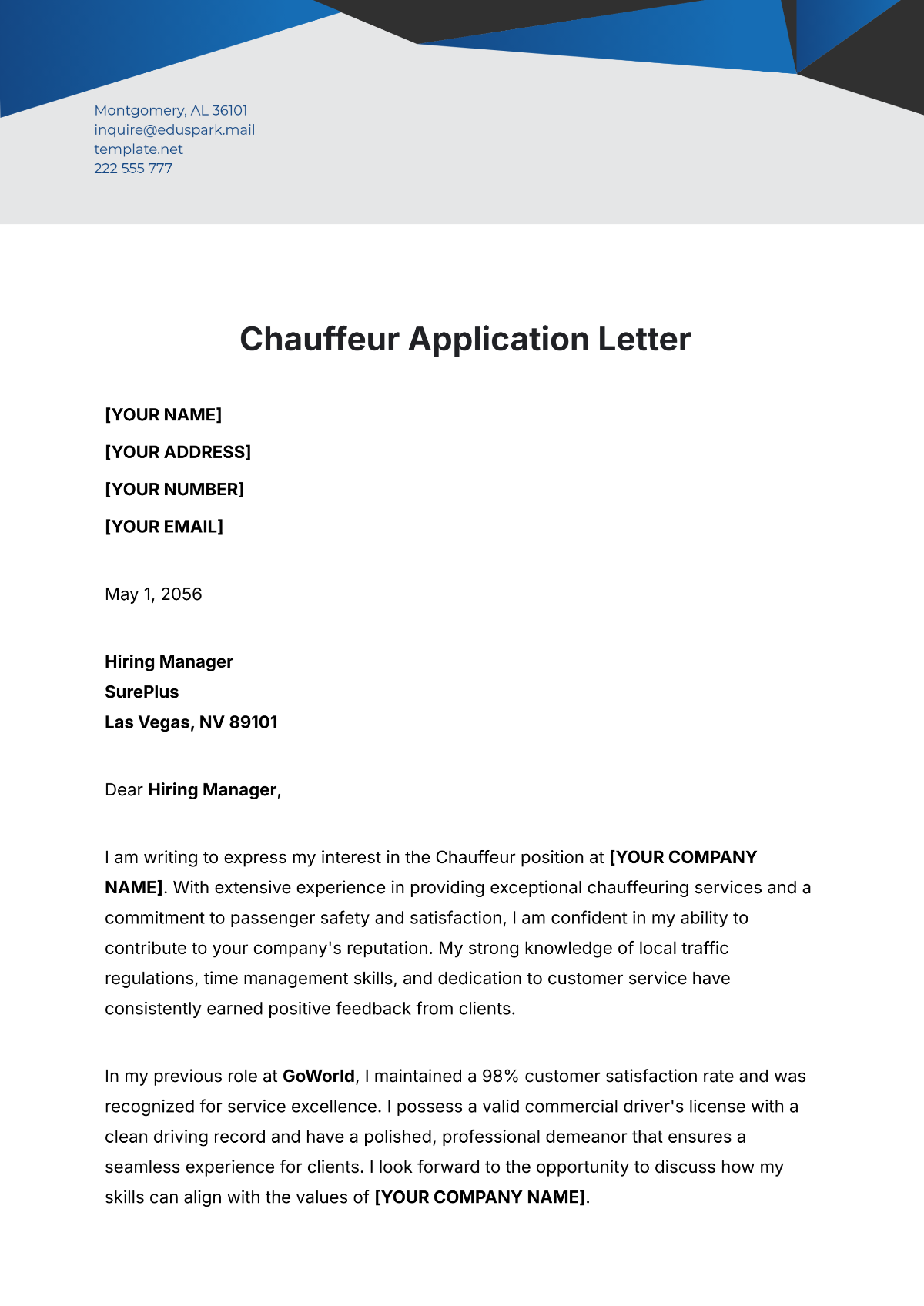 Application Letter Layout Example Infoupdate