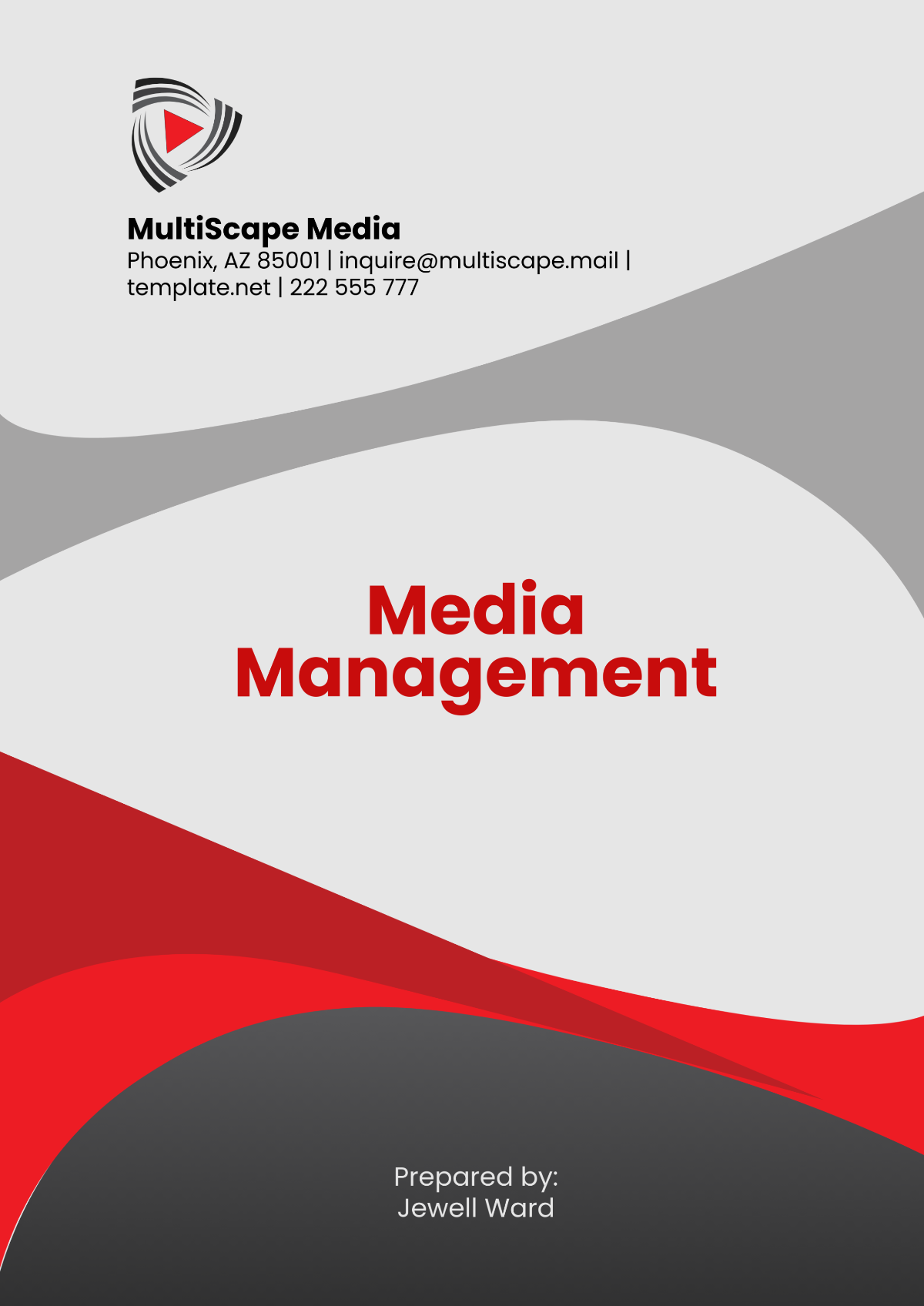 Media Management Template - Edit Online & Download