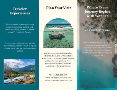 Free Tourism Pamphlet Template to Edit Online