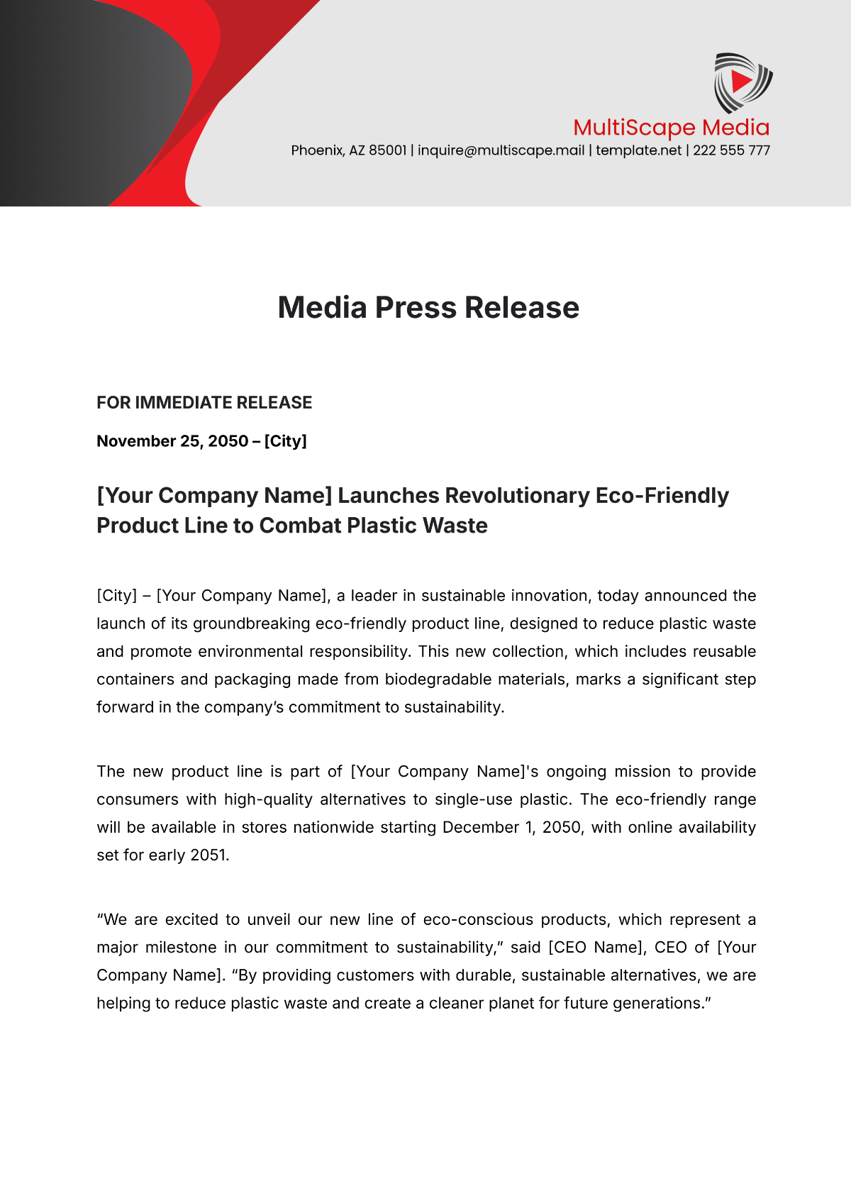 Free TV News Script Template To Edit Online