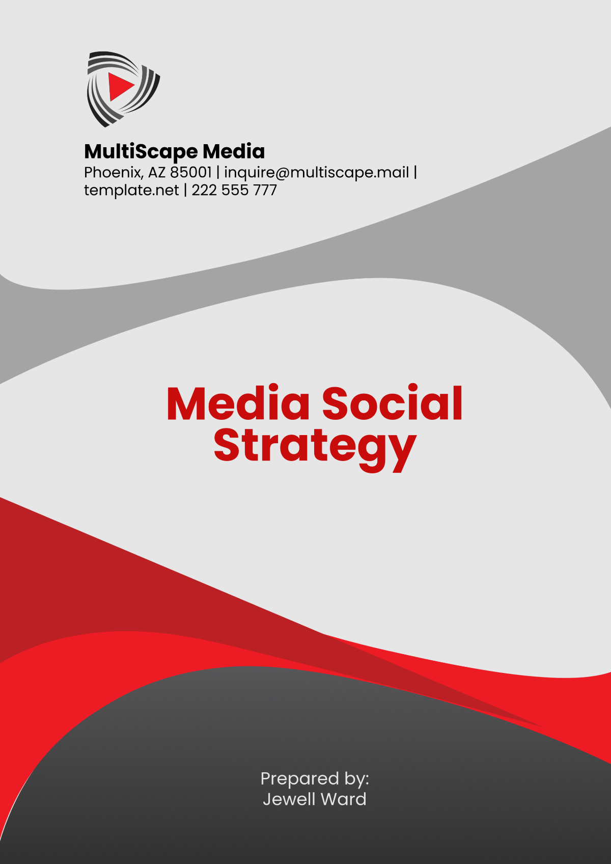 Media Social Strategy Template - Edit Online & Download