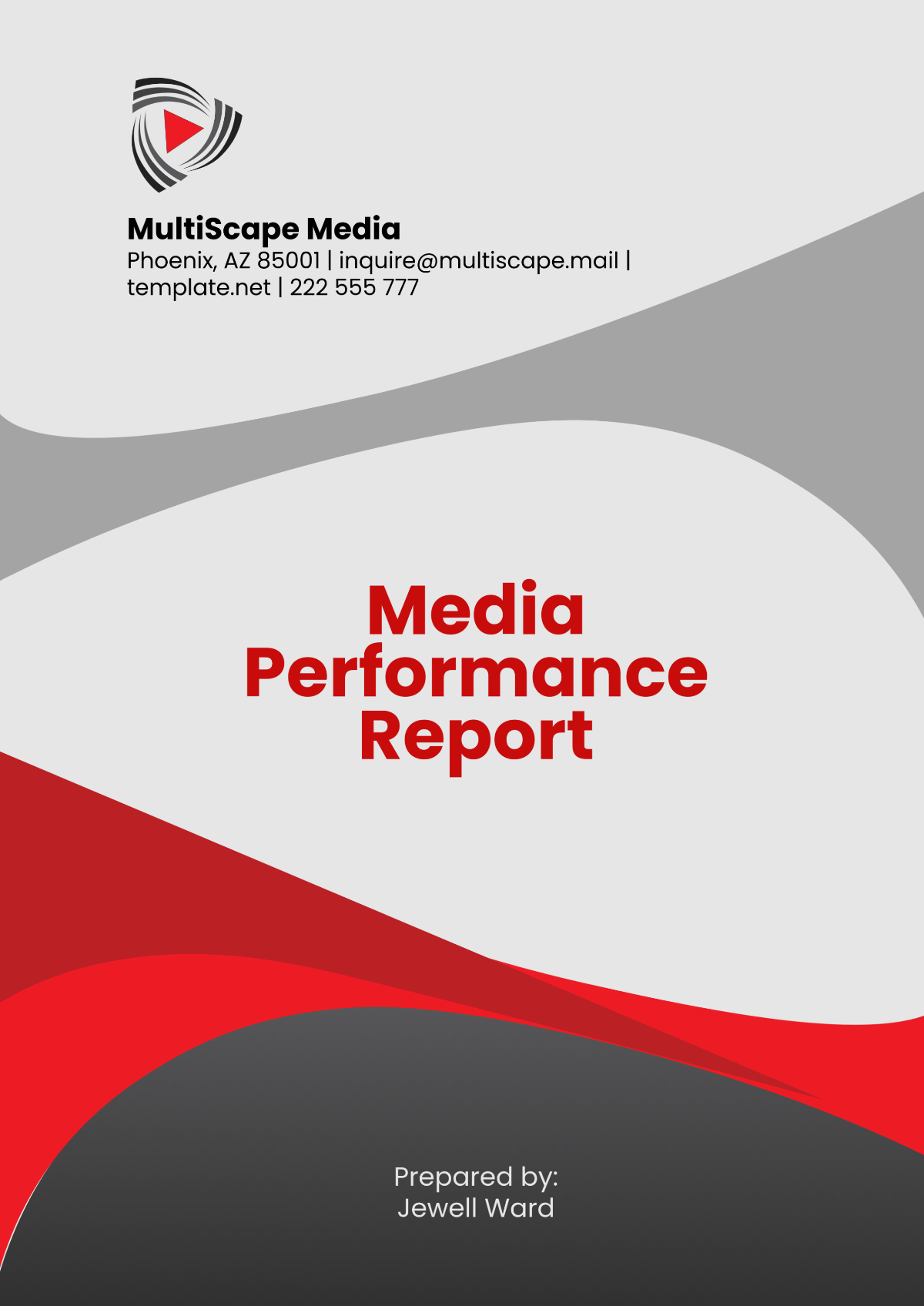 Media Performance Report Template - Edit Online & Download