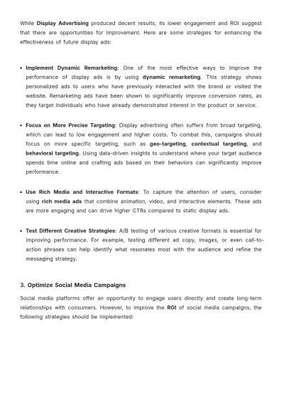Free Media Performance Report Template to Edit Online