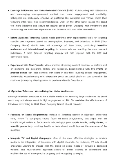 Free Media Performance Report Template to Edit Online