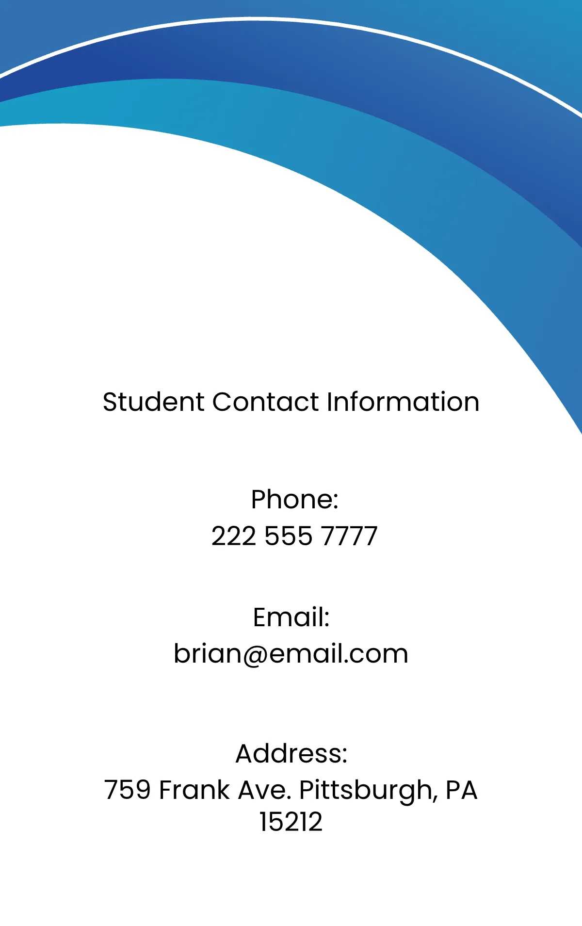 Free Minimalist Student ID Card Template to Edit Online
