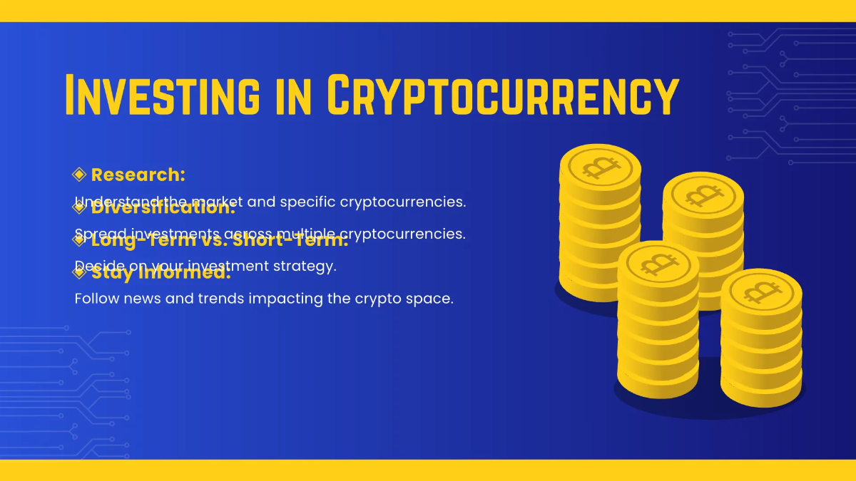 Free Cryptocurrency Presentation Template to Edit Online