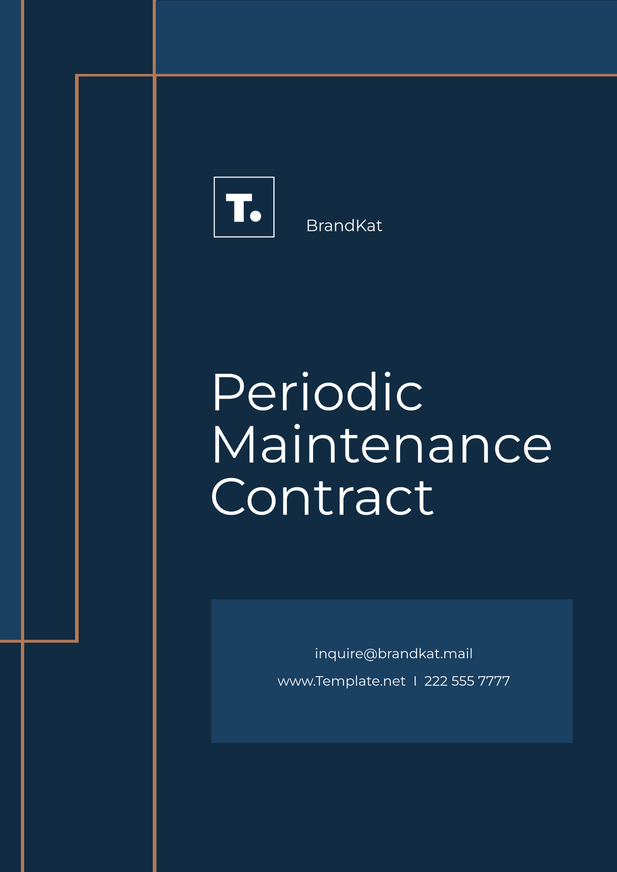 Periodic Maintenance Contract Template - Edit Online & Download