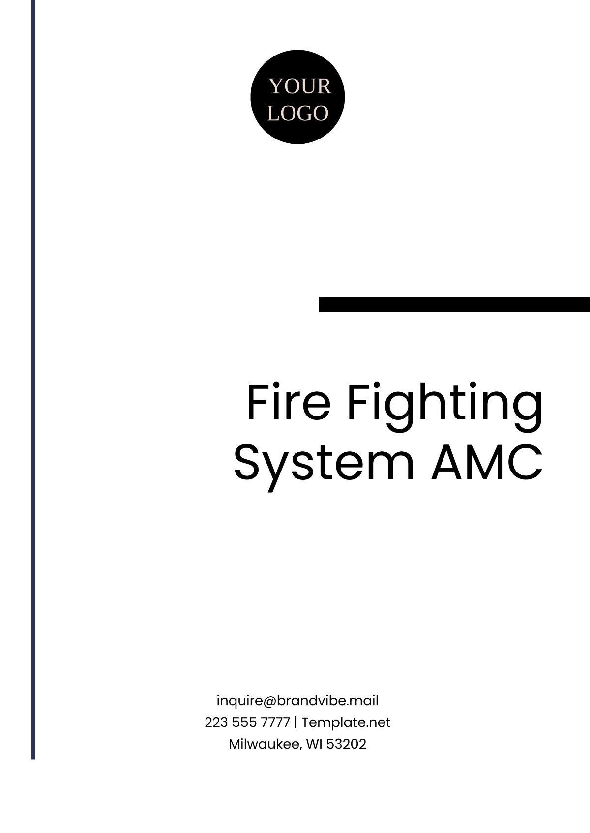 Fire Fighting System AMC Template - Edit Online & Download