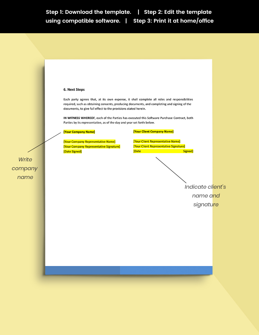 Free Free Software Purchase Contract Template - Google Docs, Word ...