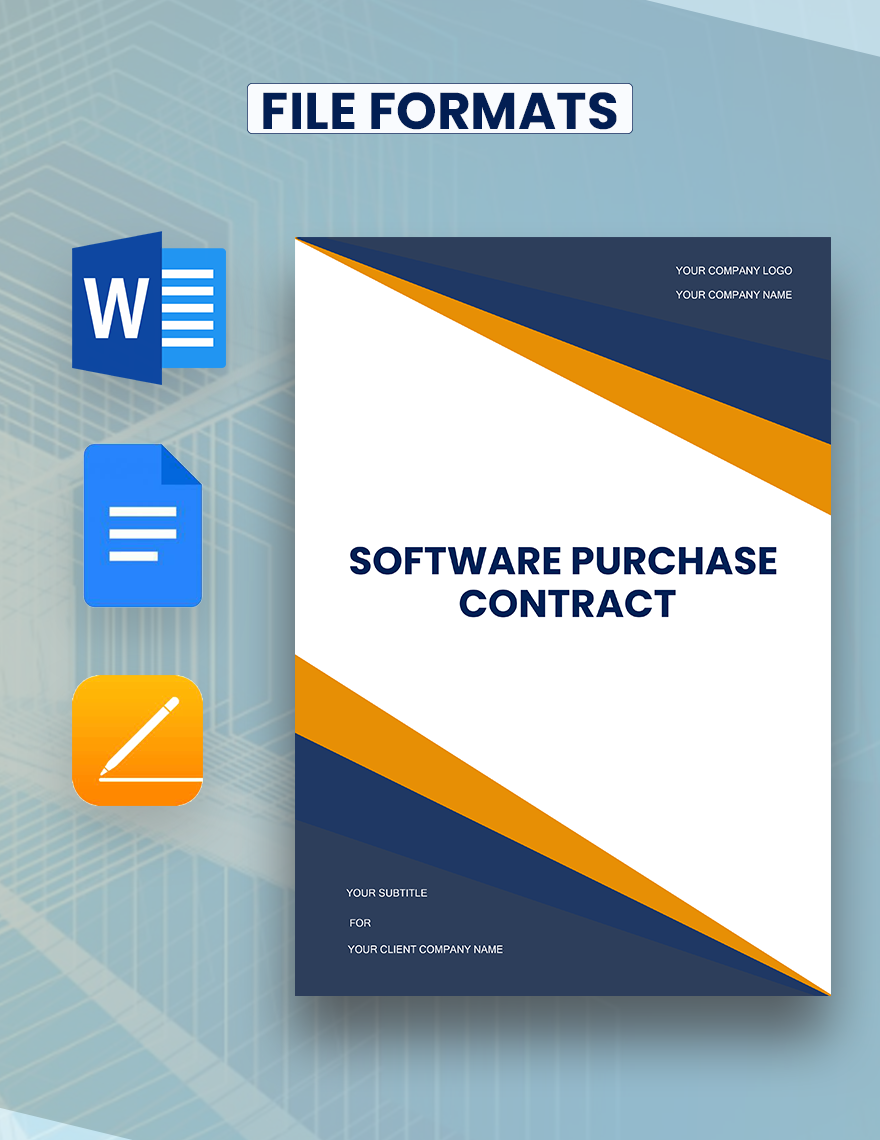 Software Purchase Contract Template