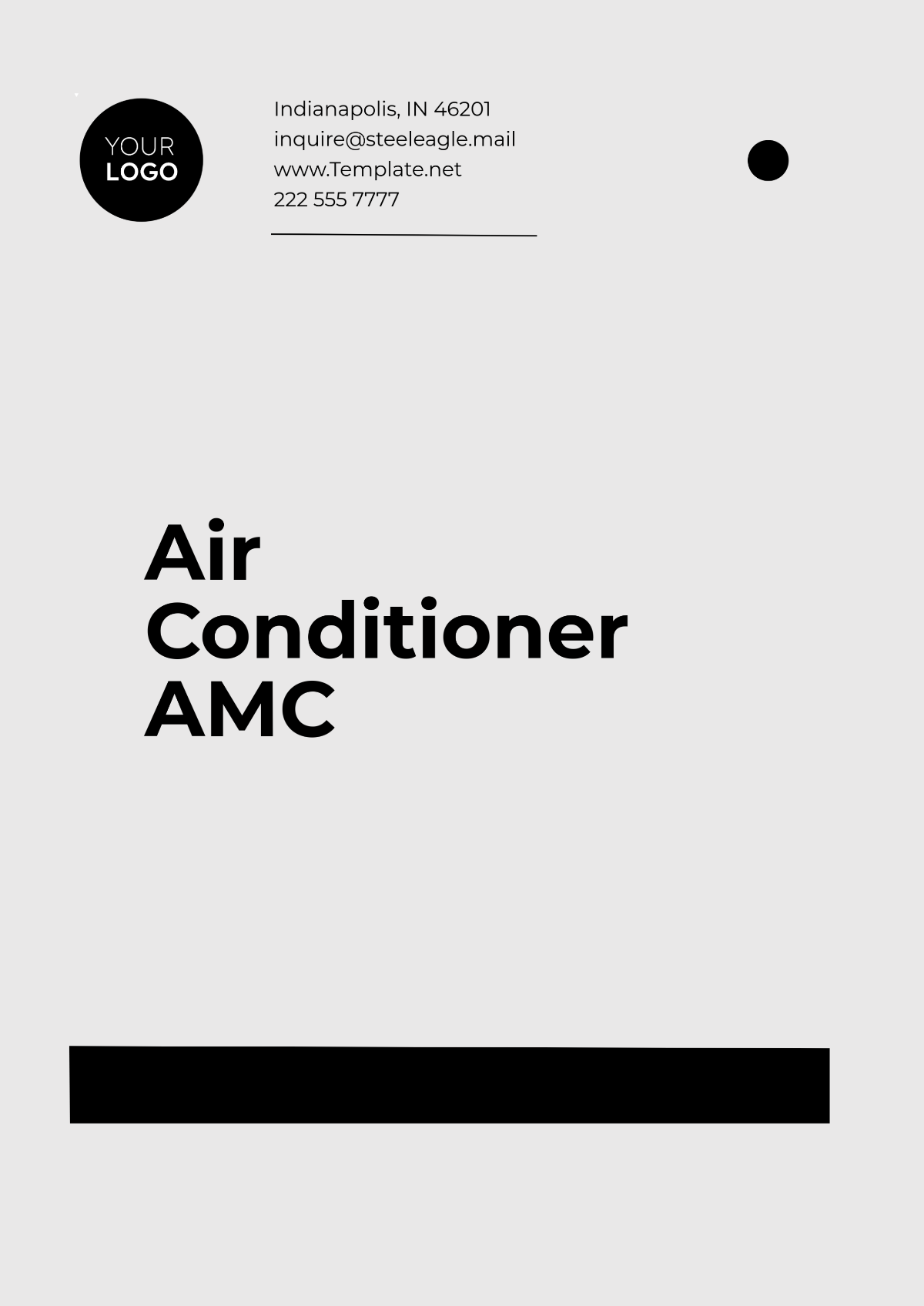 Air Conditioner AMC Template - Edit Online & Download