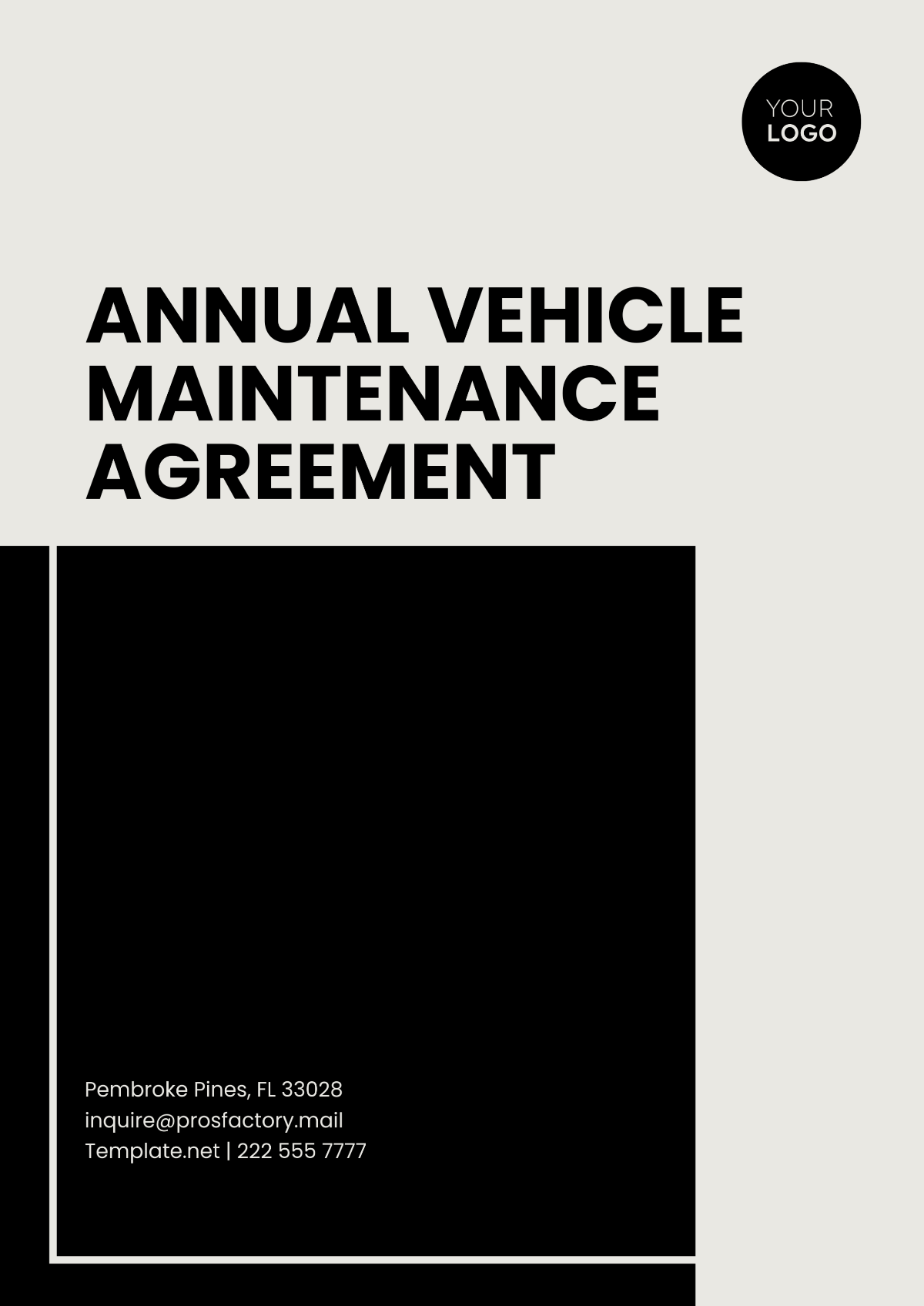 Annual Vehicle Maintenance Agreement Template - Edit Online & Download