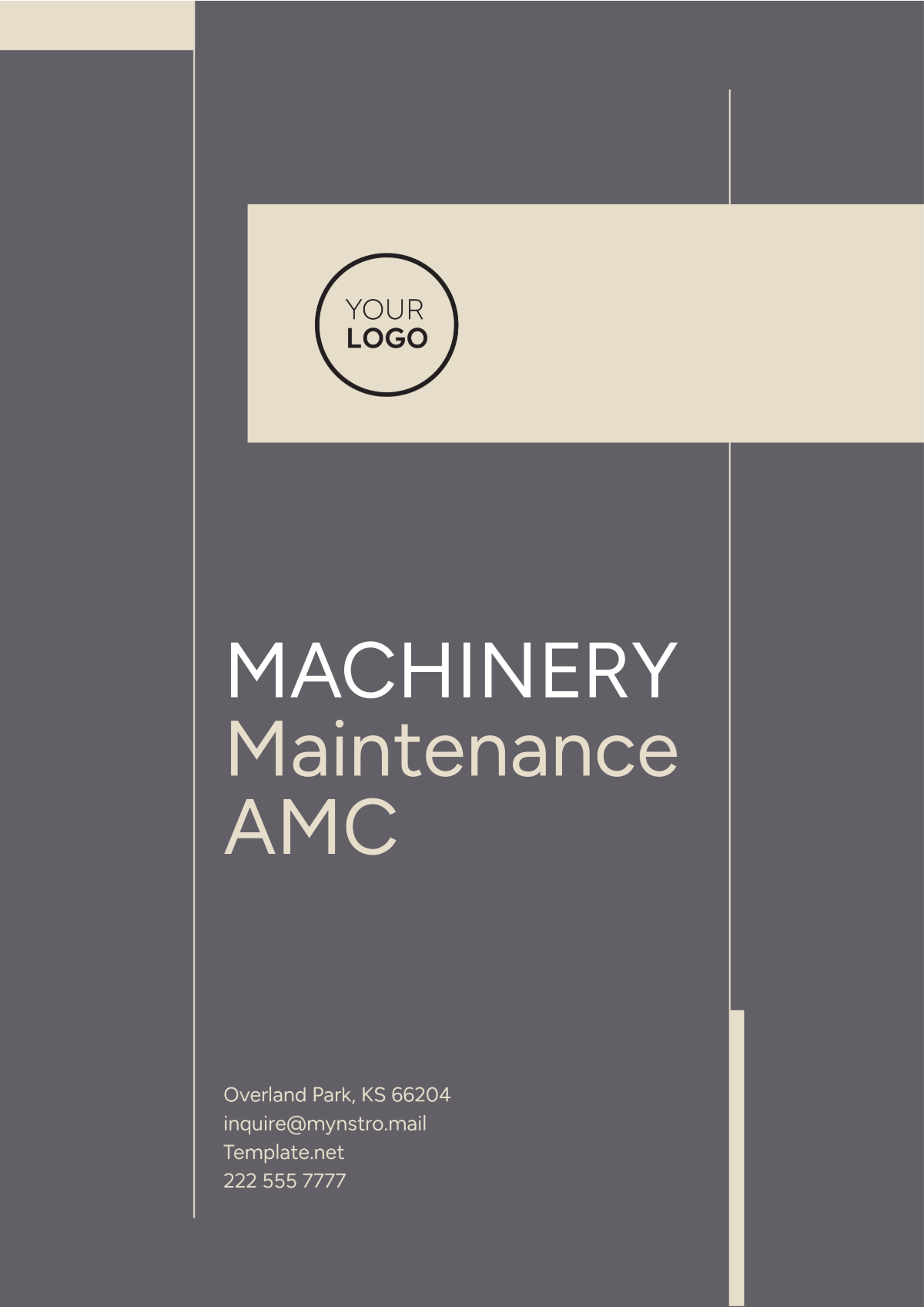 Machinery Maintenance AMC Outline Template - Edit Online & Download