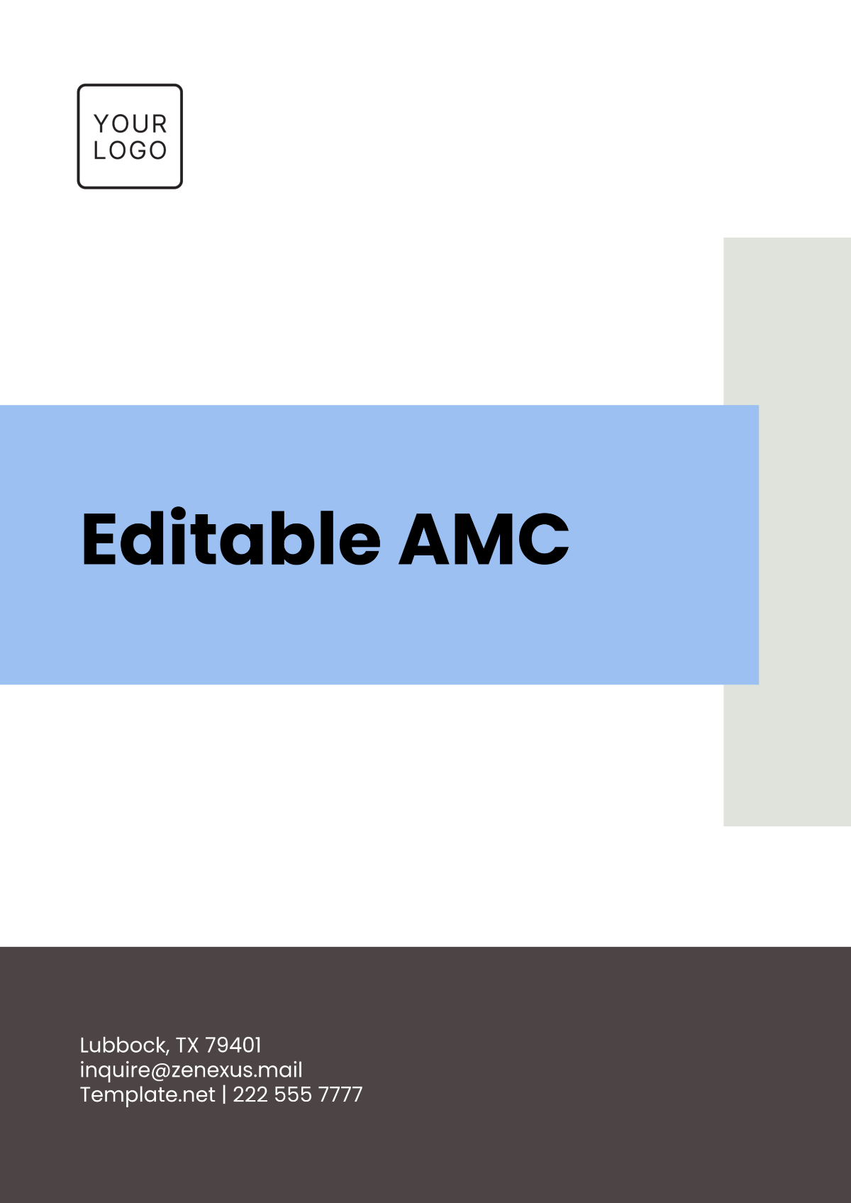 Editable AMC Design Template - Edit Online & Download