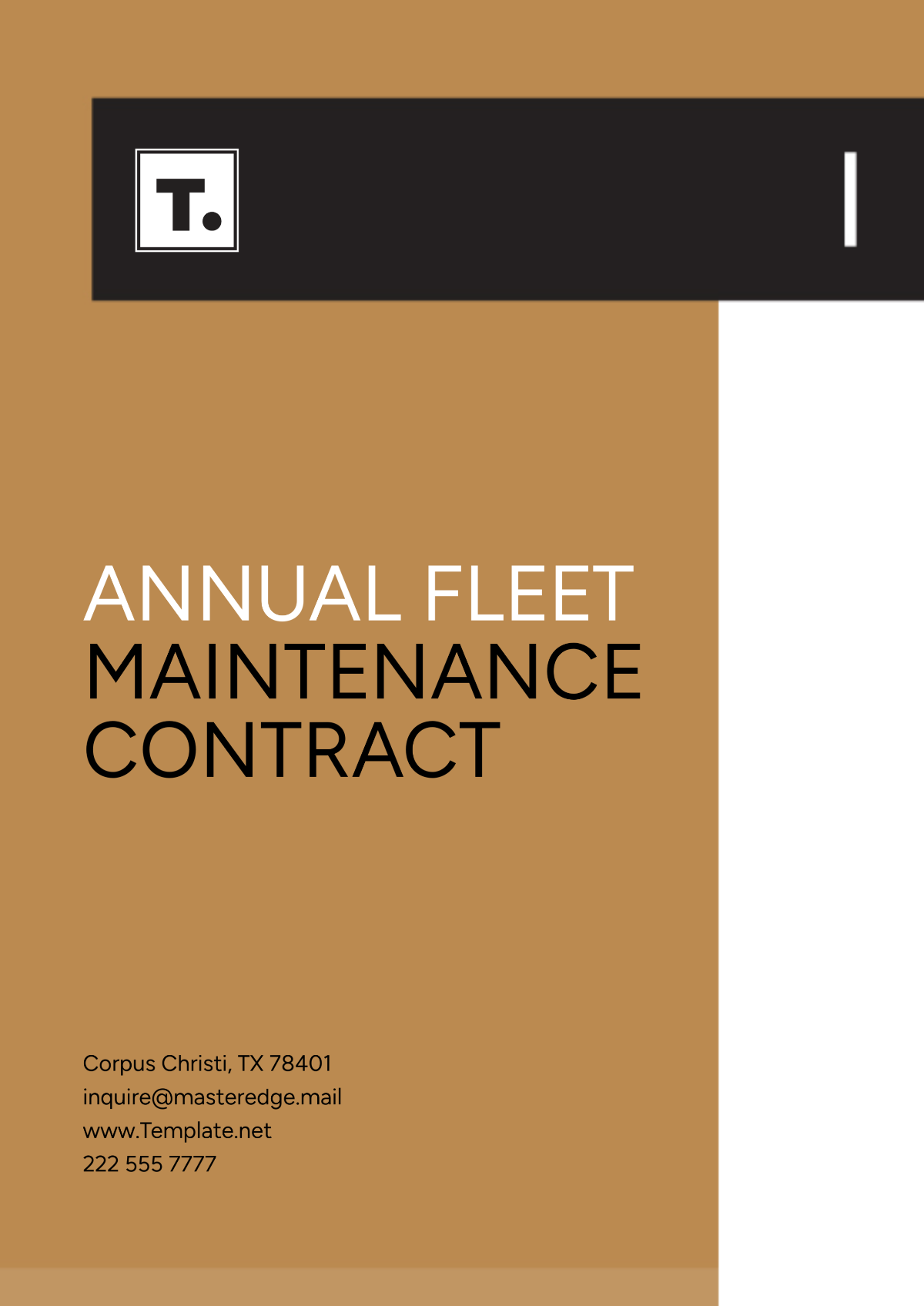 Annual Fleet Maintenance Contract Template