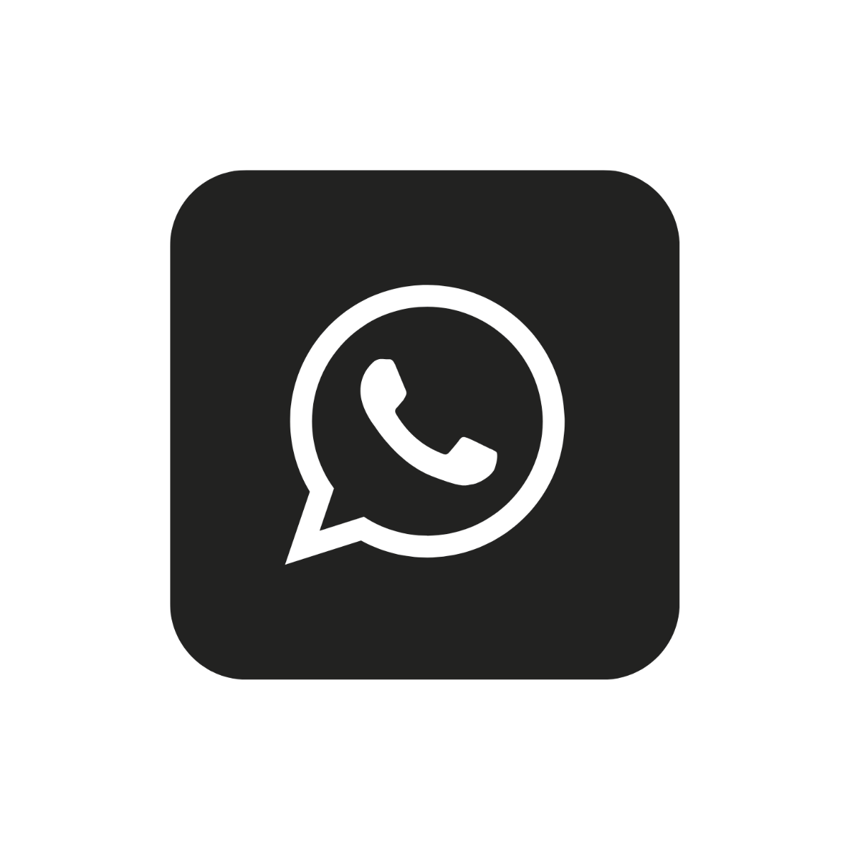 Free Black and White Whatsapp Clipart Template