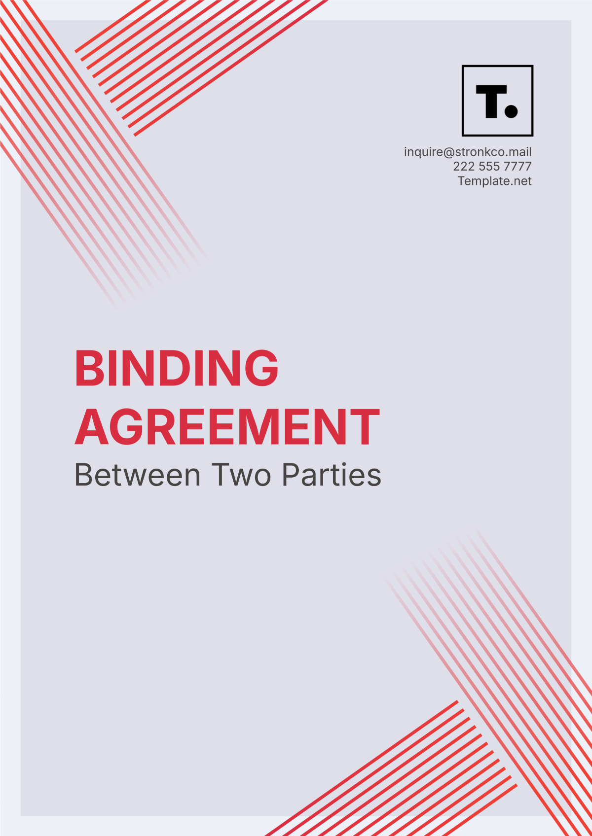 Binding Agreement Between Two Parties Template - Edit Online & Download