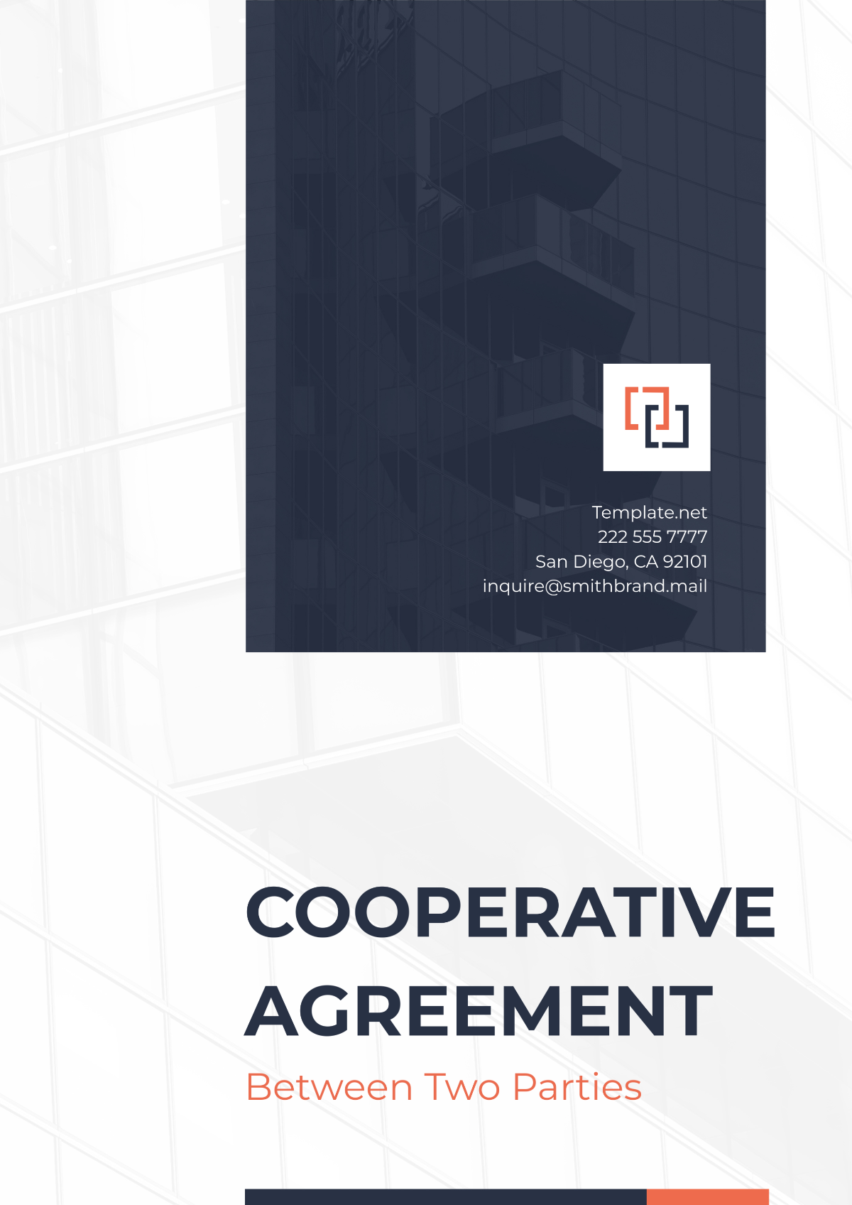 Cooperative Agreement Between Two Parties Template - Edit Online & Download