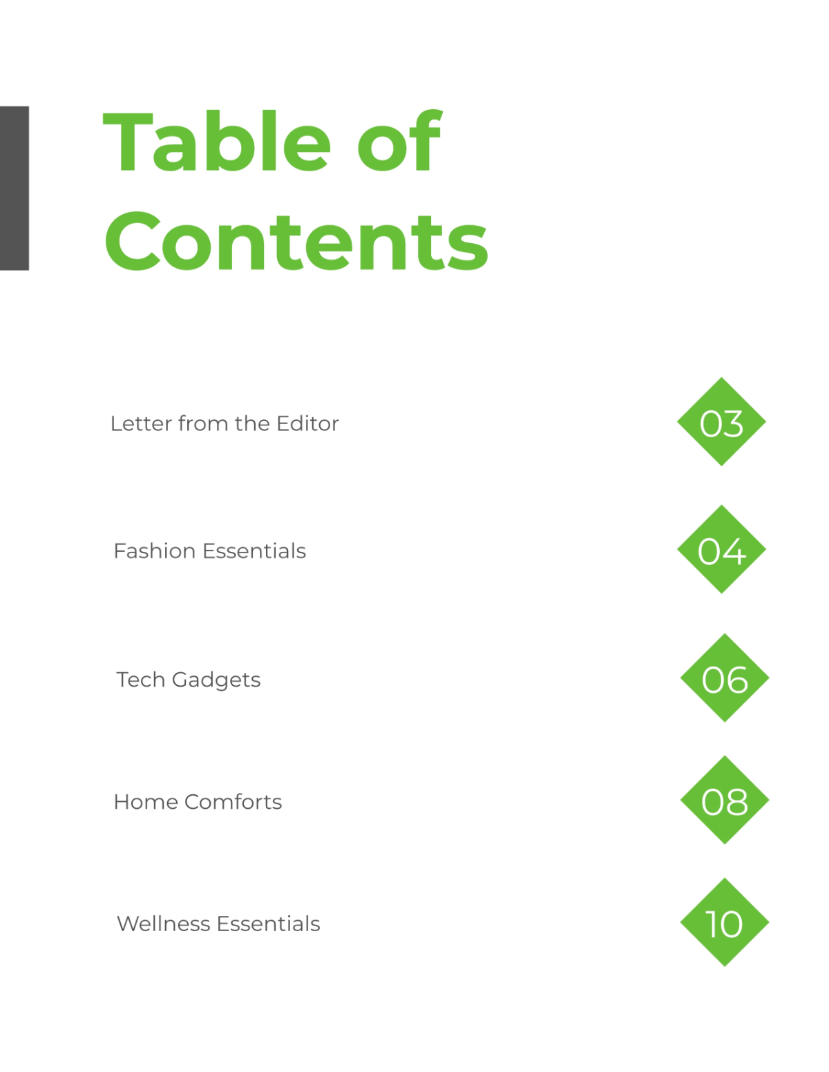 Free Online Store Digital Catalog Template to Edit Online