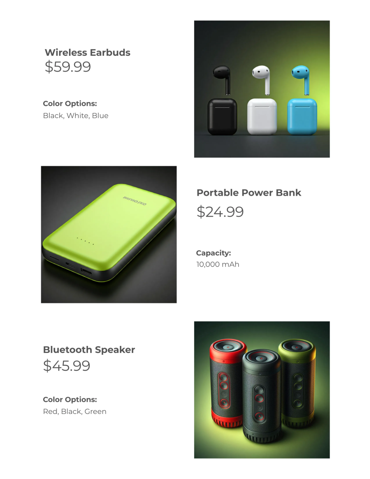 Free Online Store Digital Catalog Template to Edit Online