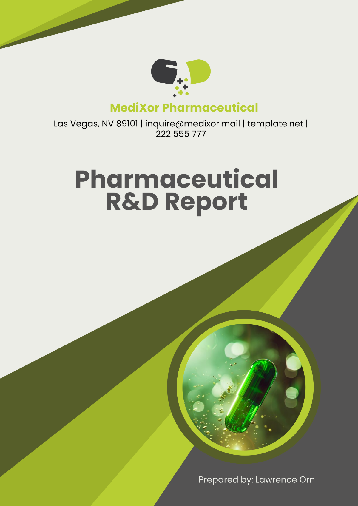 Pharmaceutical R&D Report Template - Edit Online & Download