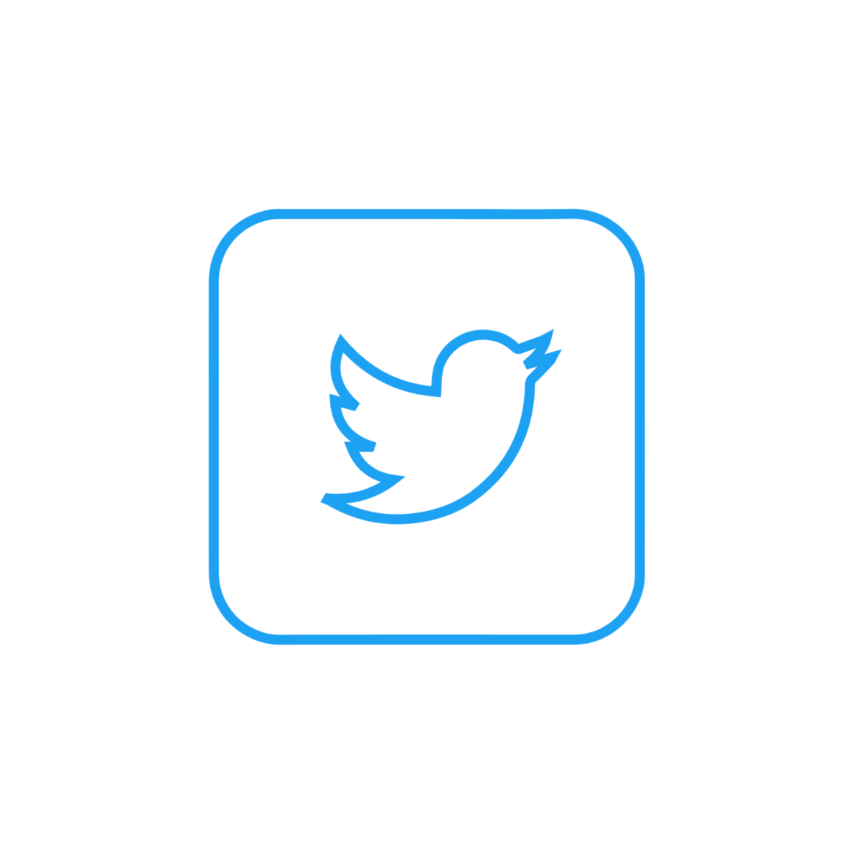 Twitter Outline Clipart