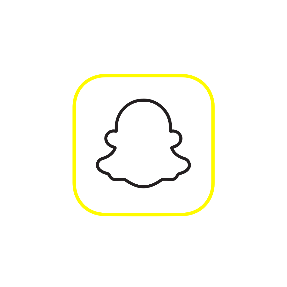 Snapchat Outline Clipart