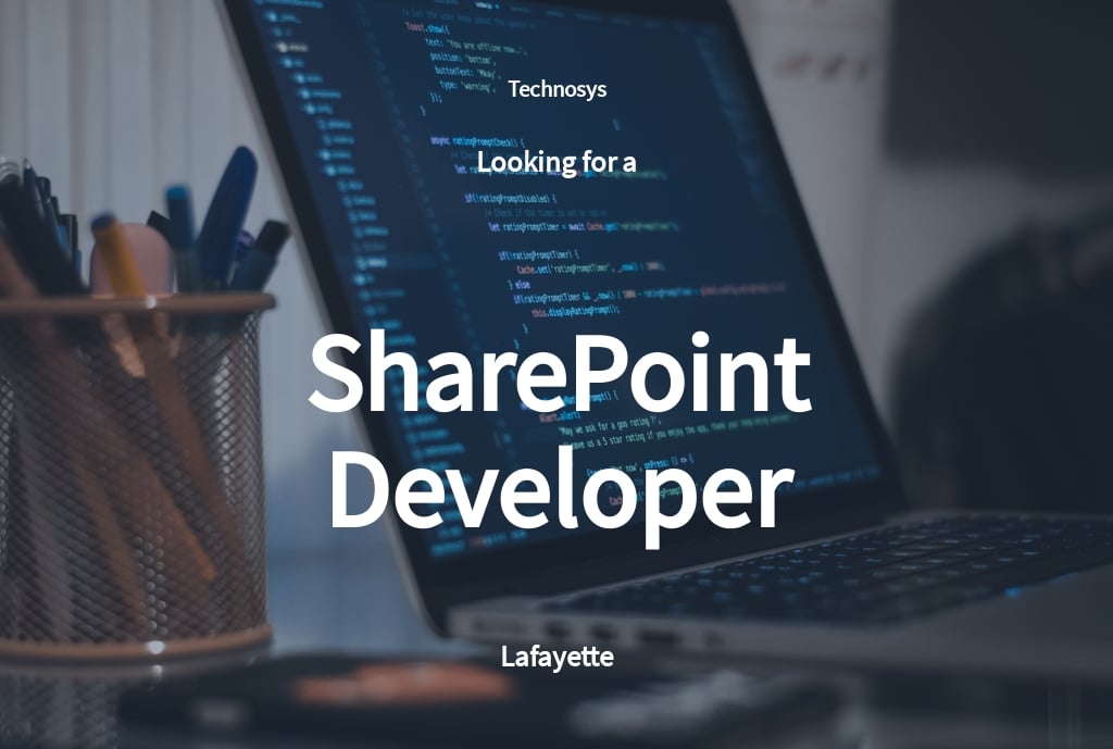 Free Sharepoint Developer Job Ad/Description Template.jpe
