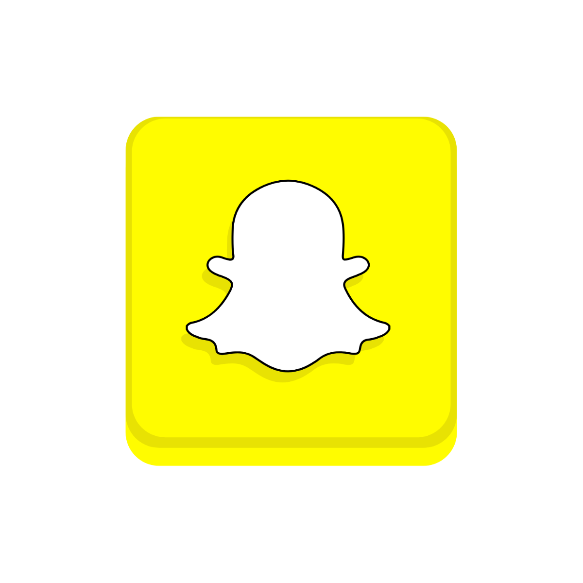 Free 3D Snapchat Clipart Template