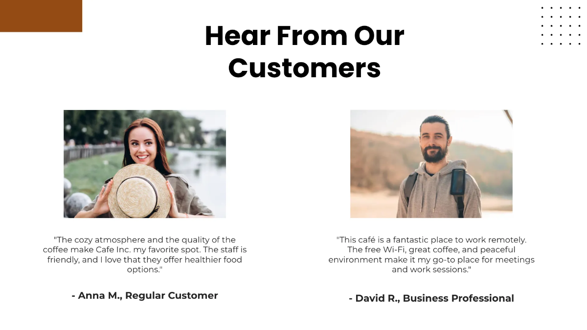 Free Cafe Presentation Template to Edit Online