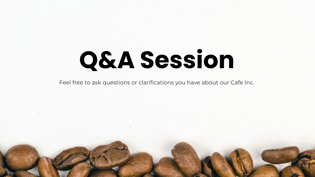 Free Cafe Presentation Template to Edit Online