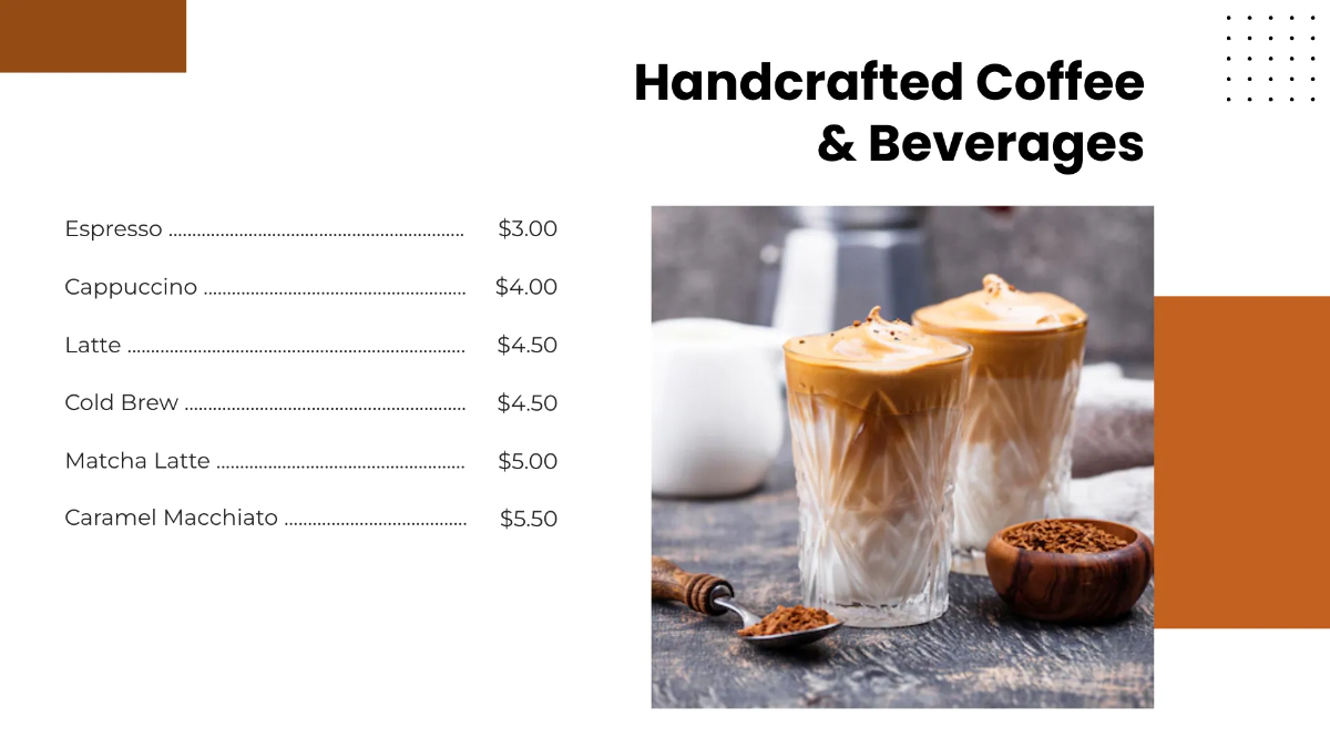 Free Cafe Presentation Template to Edit Online